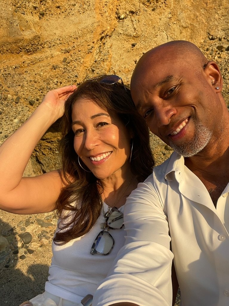 Lisa and Nicolas at golden hour